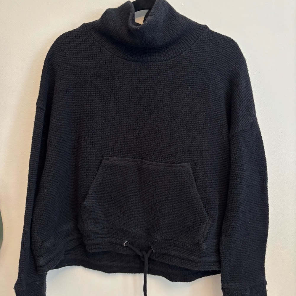 Sweaty Betty Restful Bouclé Sweatshirt – Size XL – Black